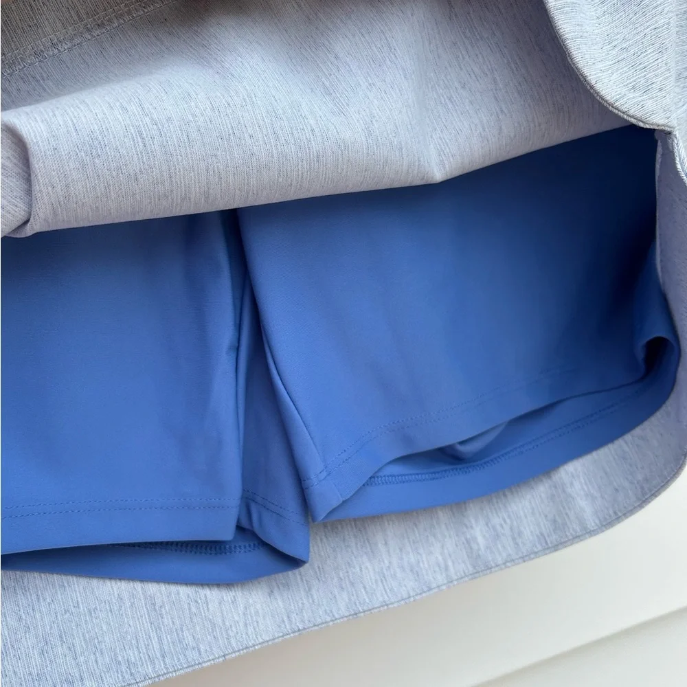 Blue Mini Pencil Skirt for Athletic Style